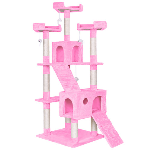 Pink cat scratching clearance post